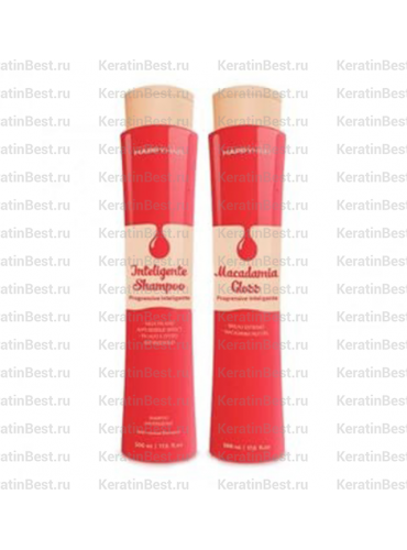 Happy Hair Macadamia Gloss (набор) 500/500 ml.