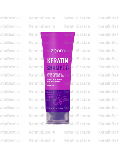 ZOOM Keratin Shampoo (Шампунь бессульфатный для домашнего ухода ) - 250ml.