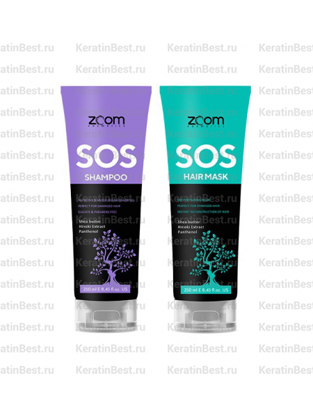 ZOOM набор  SOS Shampoo 250 ml + SOS Mask 250 ml 